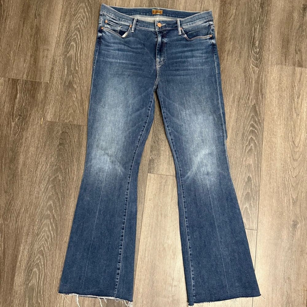 MOTHER Jeans Plus Size 33 Flare Wide Leg Denim